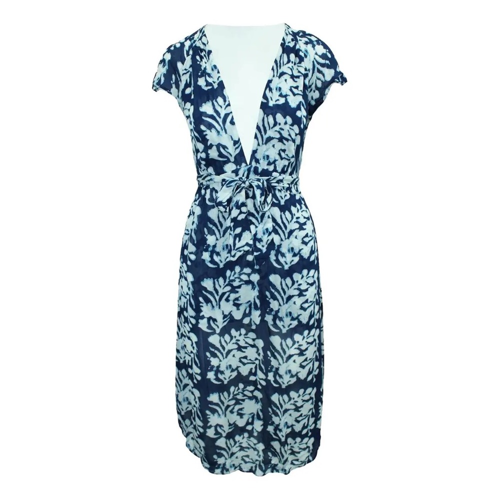 Reformation Thalia Dress in Blue/White Floral